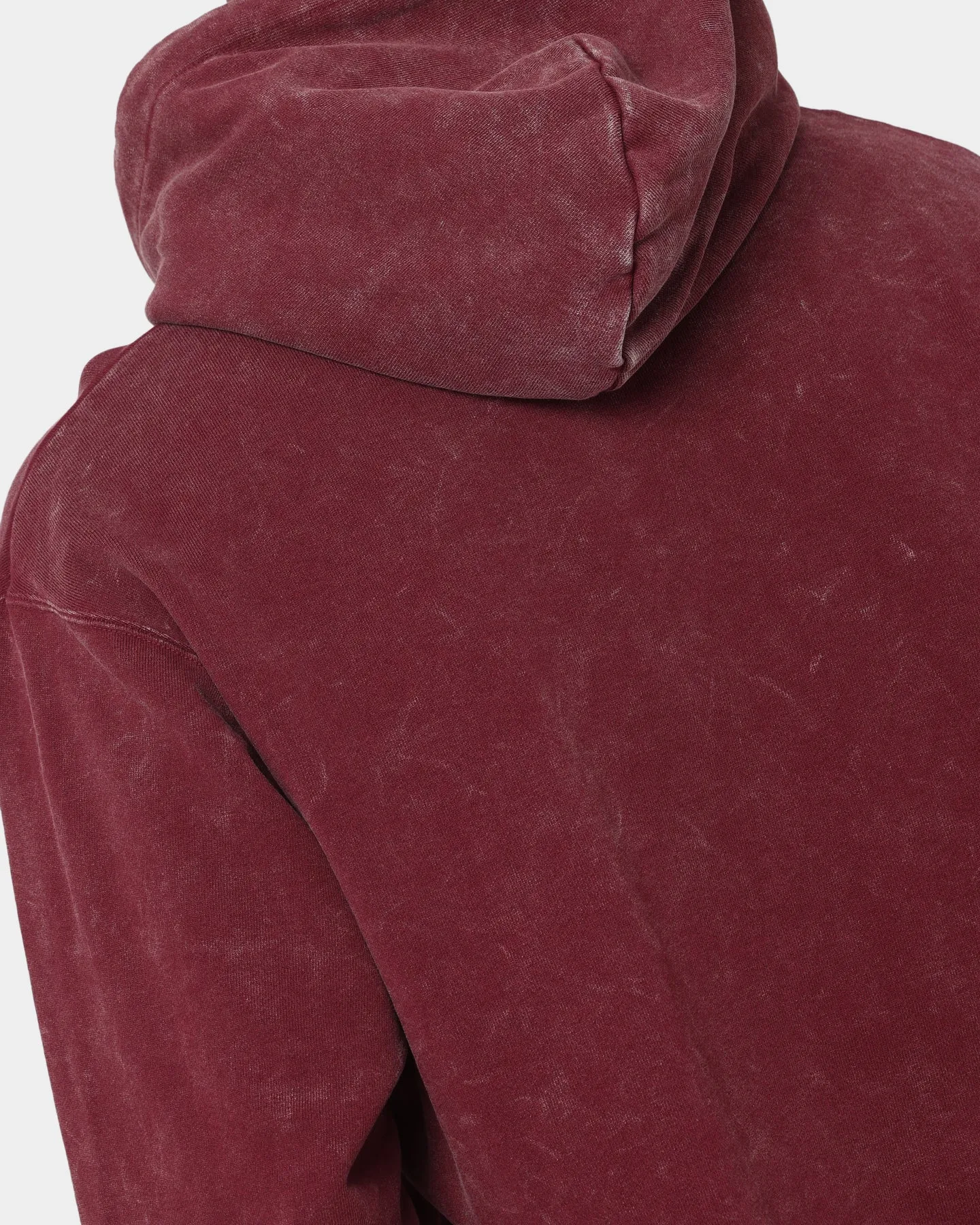 Jordan Essential Statement Washed Fleece Pullover Hoodie Cherrywood Red