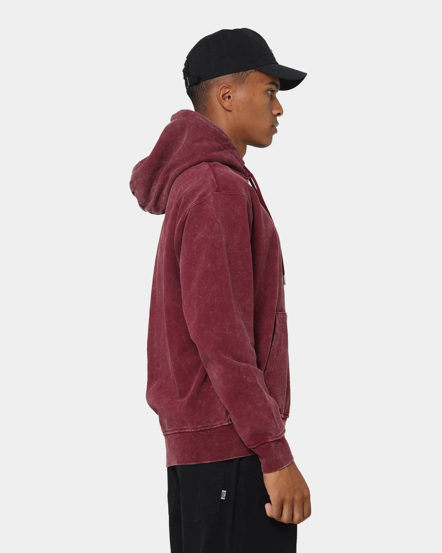 Jordan Essential Statement Washed Fleece Pullover Hoodie Cherrywood Red