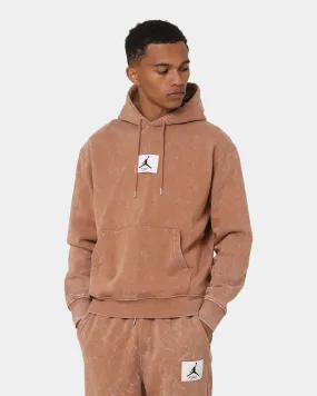 Jordan Essential Statement Washed Fleece Pullover Hoodie Mineral Clay