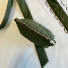 Khaki Green Makeup Bag | Moss Green