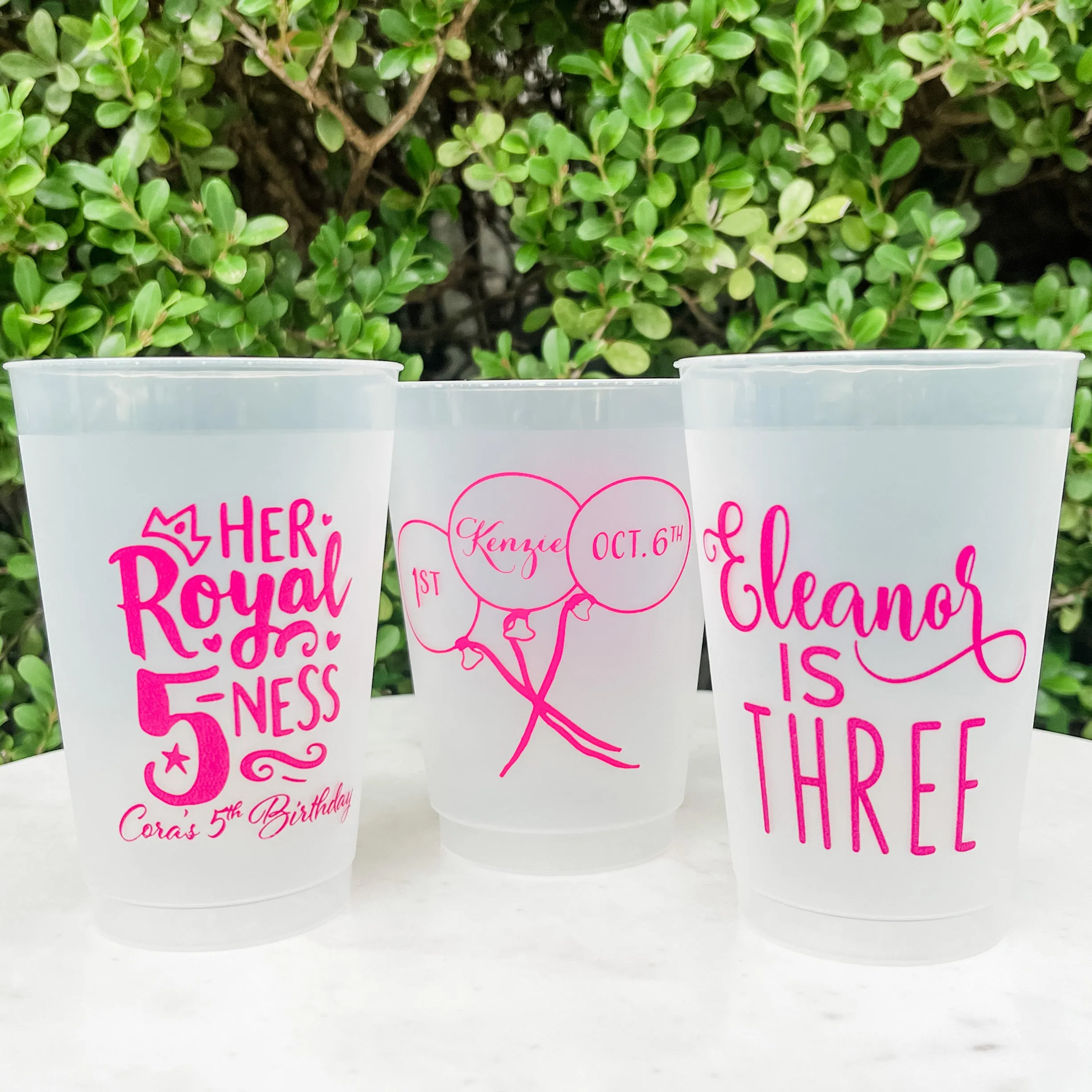 Kid's Birthday Party Shatterproof Cup Favors