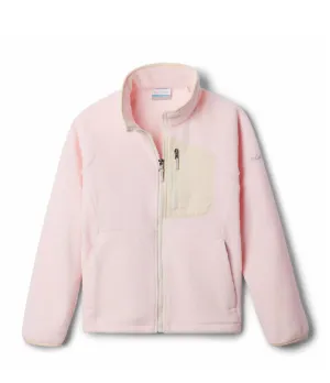 KID'S UNISEX FAST TREK IV FLEECE FULL ZIP - SATIN PINK, CHALK (AGES 4 -8)