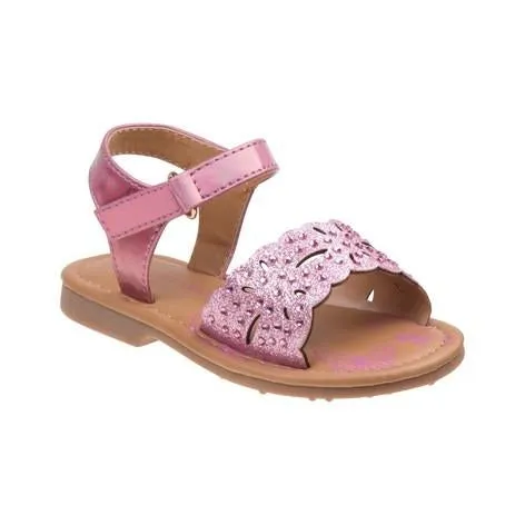 Laura Ashley Pink Embellished  Sandals for Toddler Girls