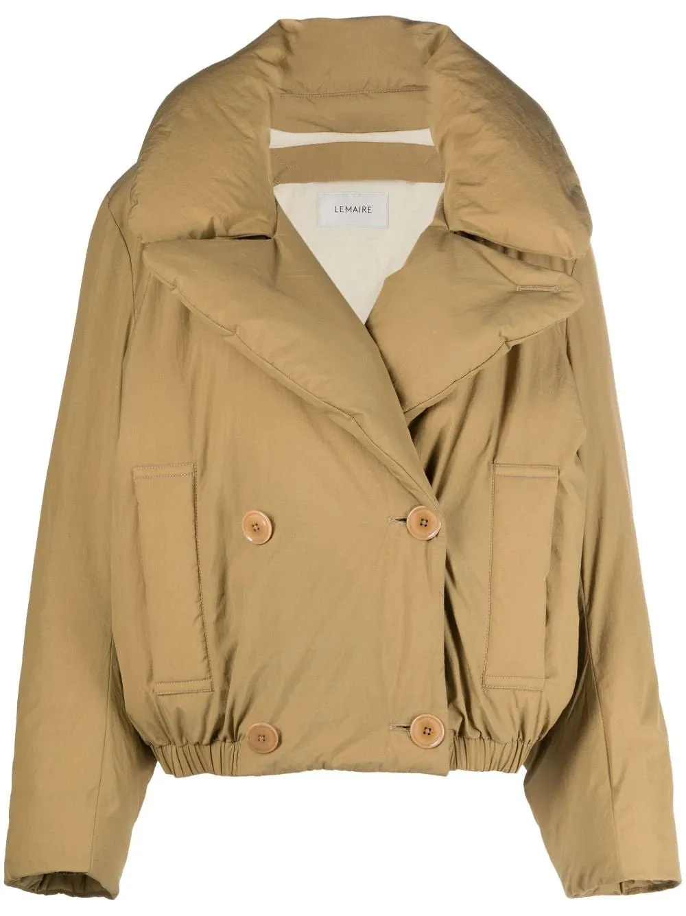 Lemaire wide-lapels puffer jacket