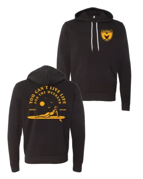 Live Life Surfer Pullover Hoodie (Black)