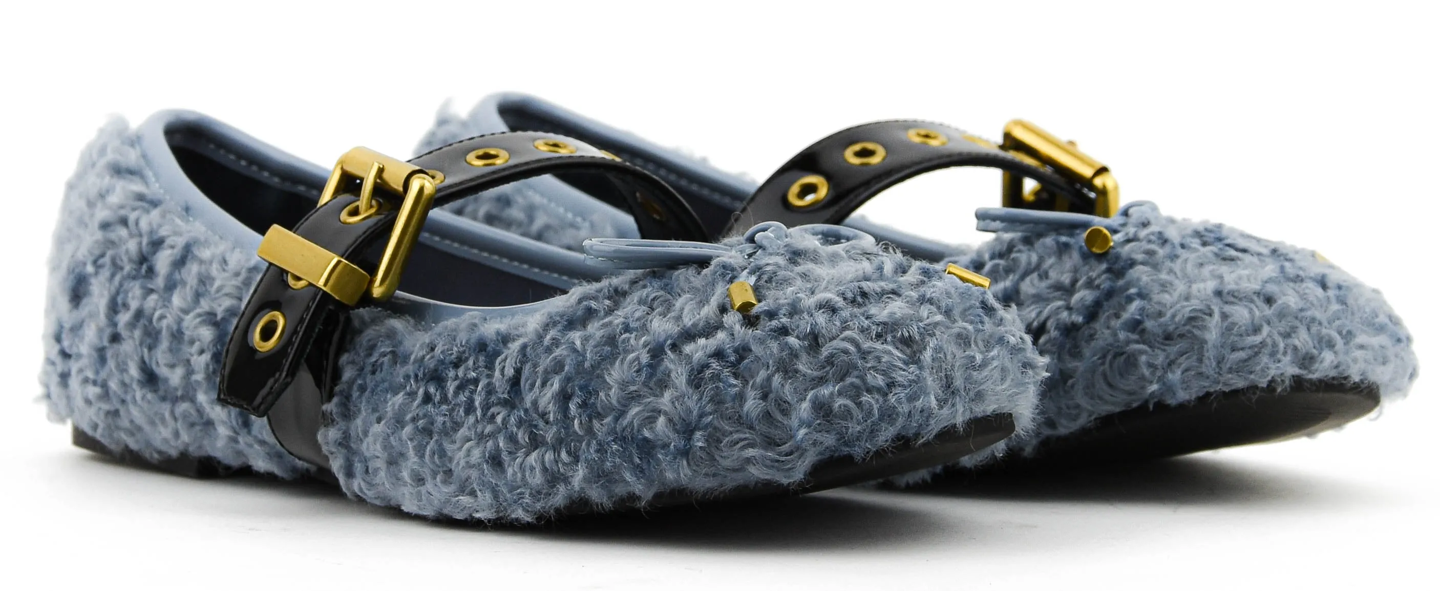 LOAFER TEDDY BALLERINA JEANSBLUE