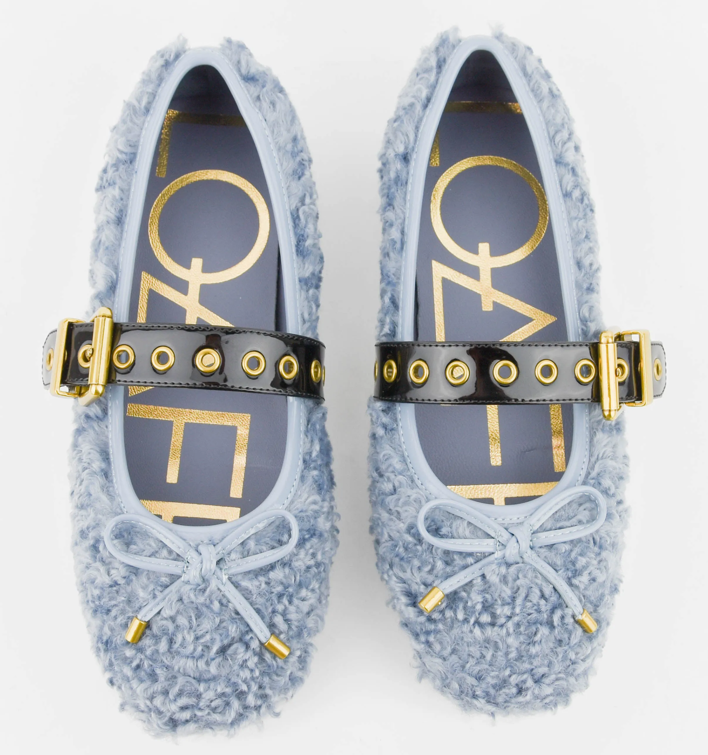 LOAFER TEDDY BALLERINA JEANSBLUE