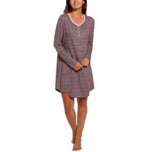 Long Sleeve Henley Sleepshirt