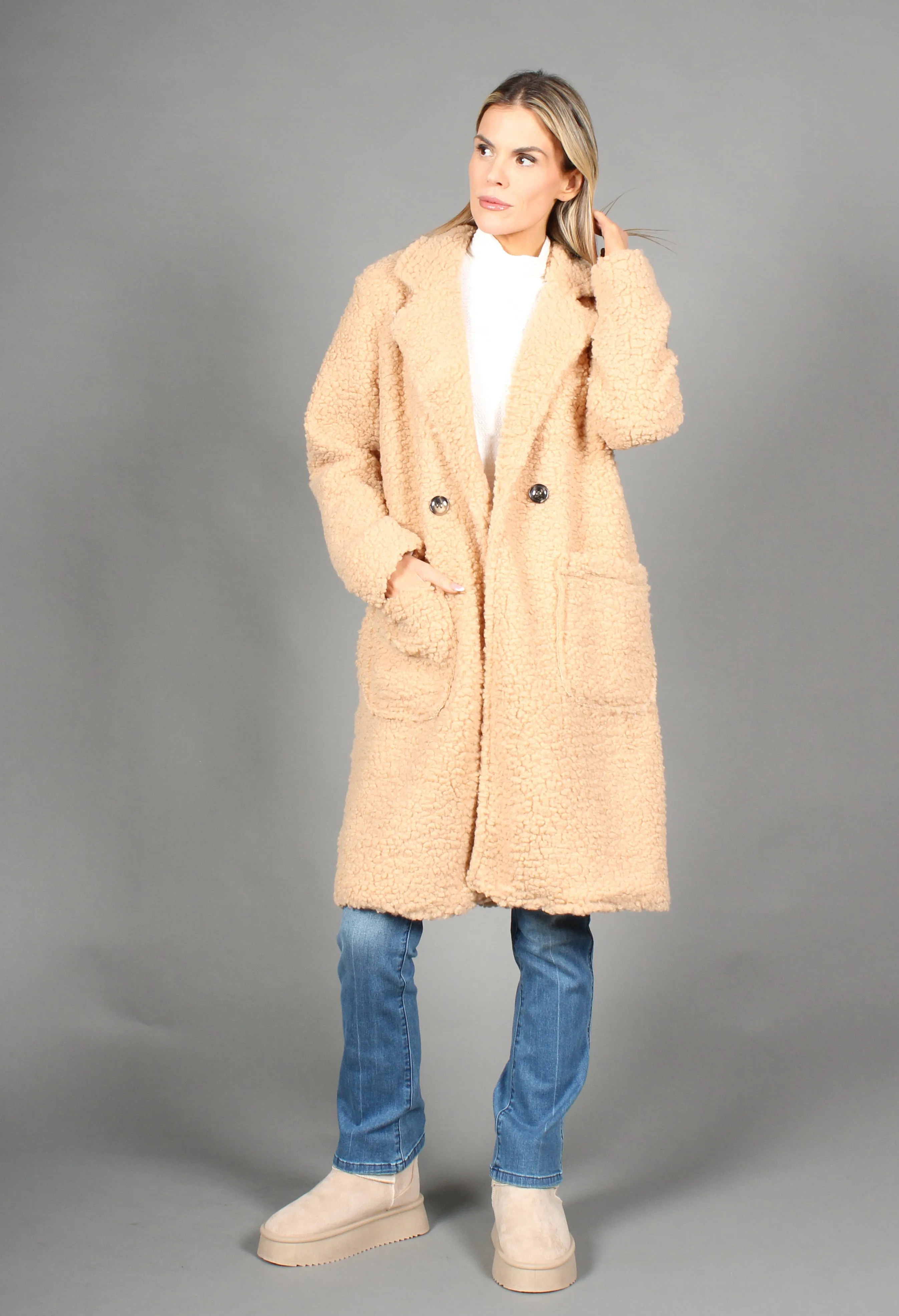 Longline Teddy Coat