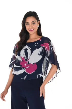 Lyman Top 248100 Midnight/Fuchsia