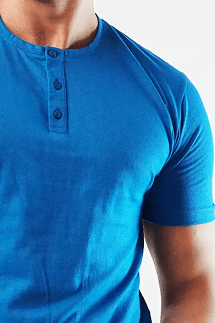 Marine Short Sleeve Henley T-Shirt