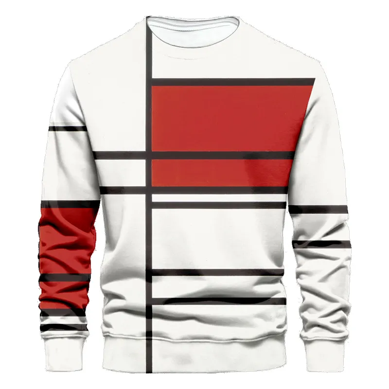 Men's Casual Crew Neck 3D Print Sweater - 10 Designs