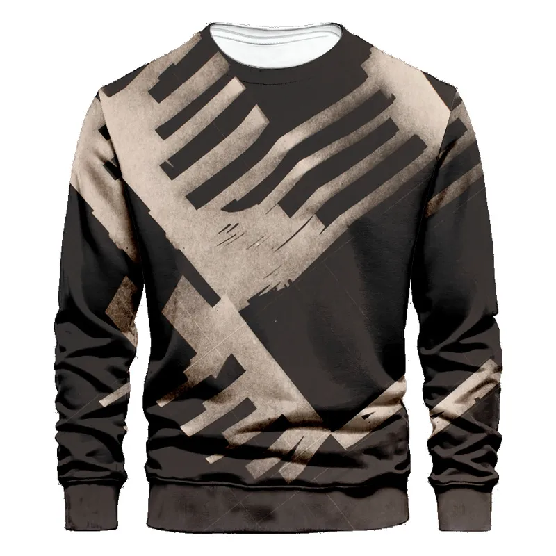 Men's Casual Crew Neck 3D Print Sweater - 10 Designs