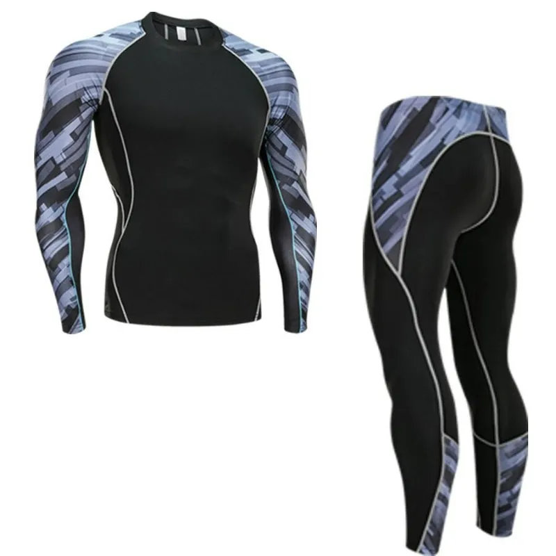 Men's Compression Tights Set for Winter Sports