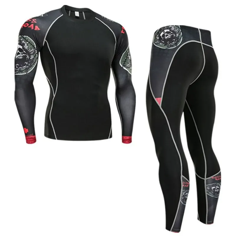 Men's Compression Tights Set for Winter Sports