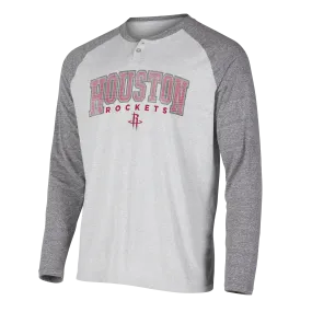 Men's Houston Rockets Concepts Sports Gray Long-Sleeve T-Shirt