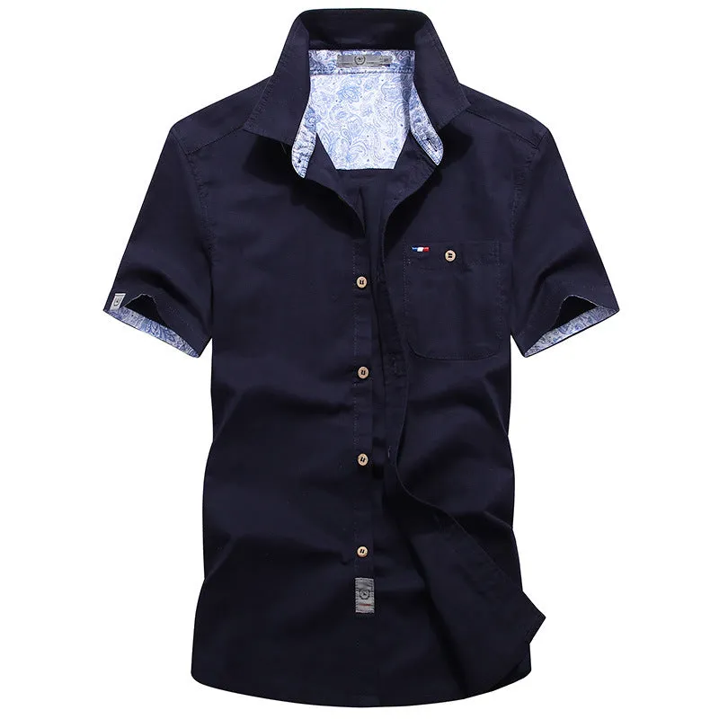 Men's Versatile Loose Shirt Pure Cotton