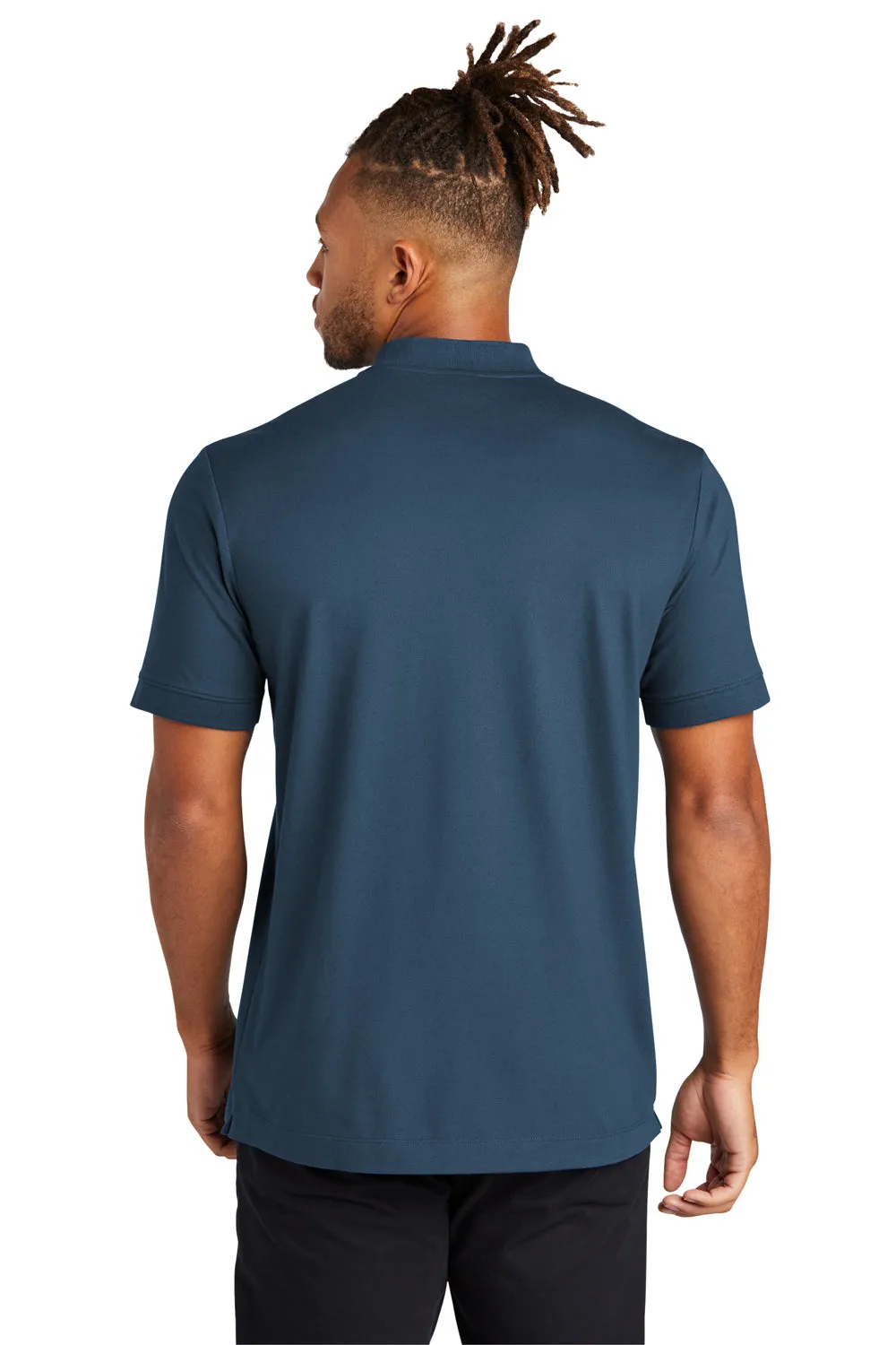 Mercer Mettle Mens Moisture Wicking Short Sleeve Henley T-Shirt - Insignia Blue