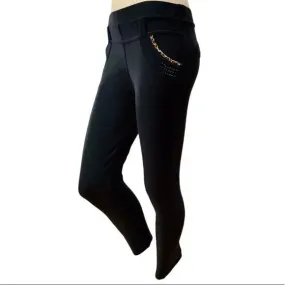 Mid Rise Black Skinny Jeggings