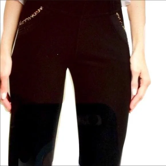 Mid Rise Black Skinny Jeggings