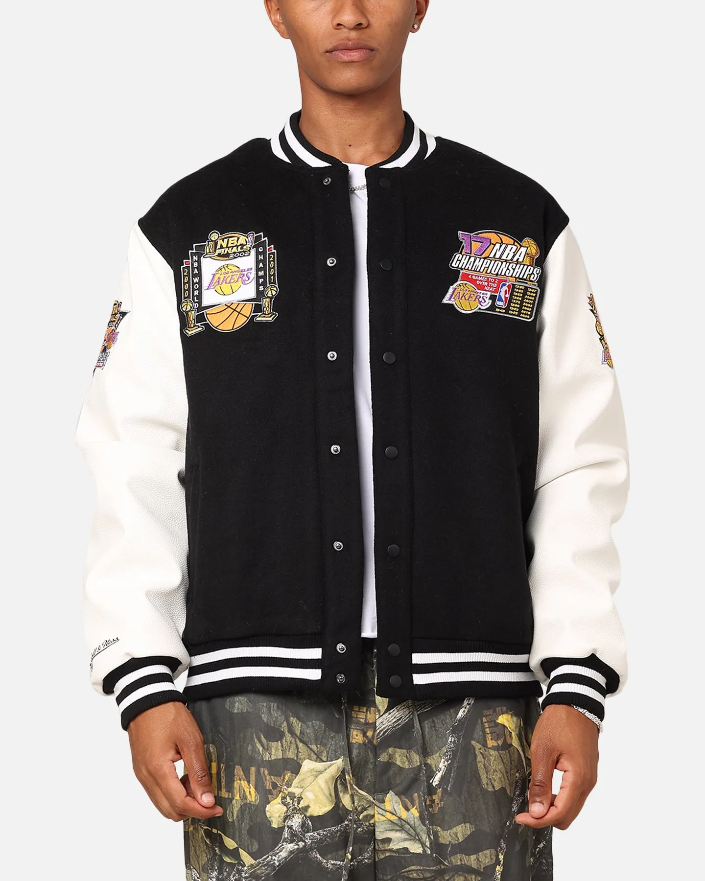 Mitchell & Ness Los Angeles Lakers Showtime Jacket Black/Cream