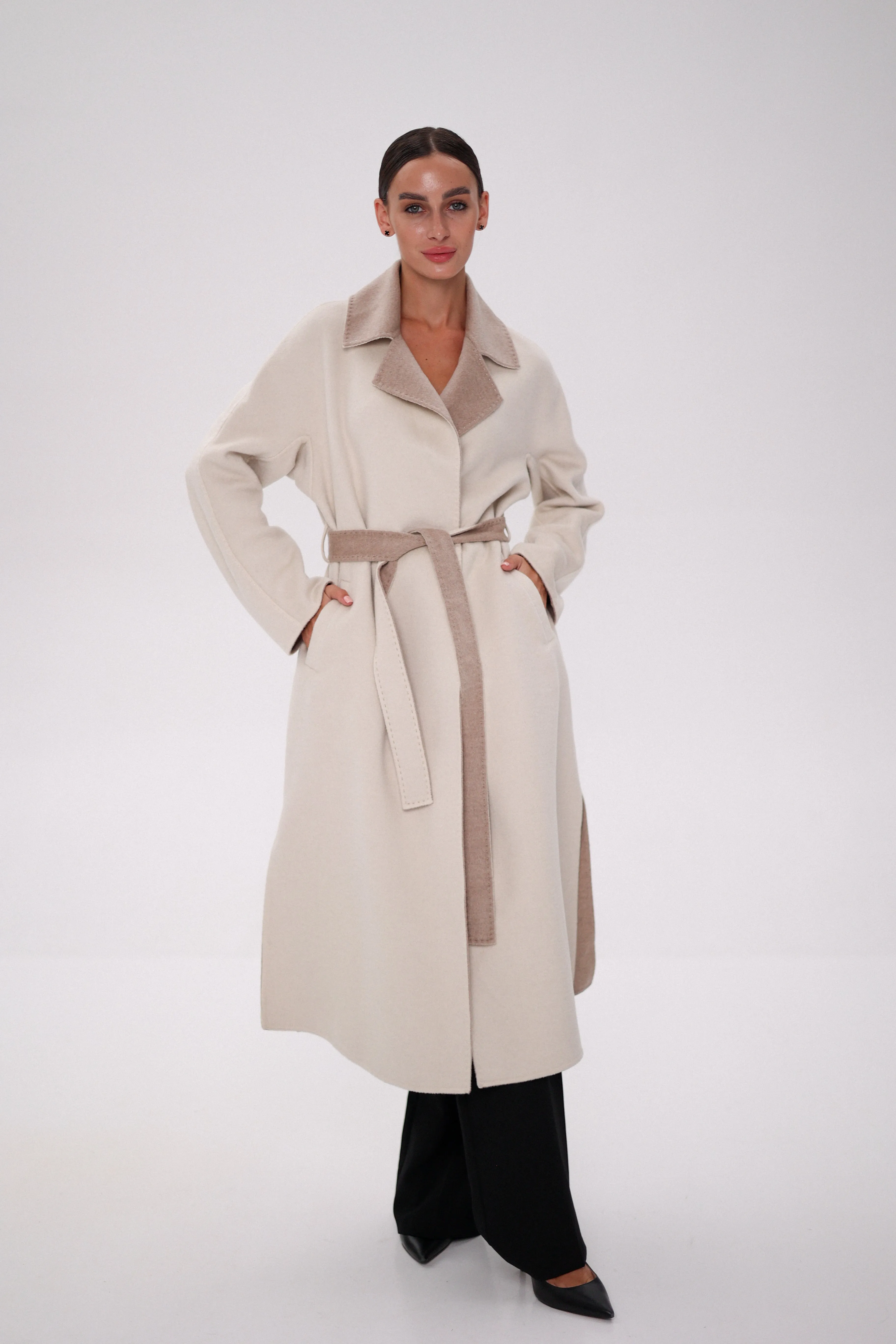 Montreal Double-Face Wraparound Overcoat