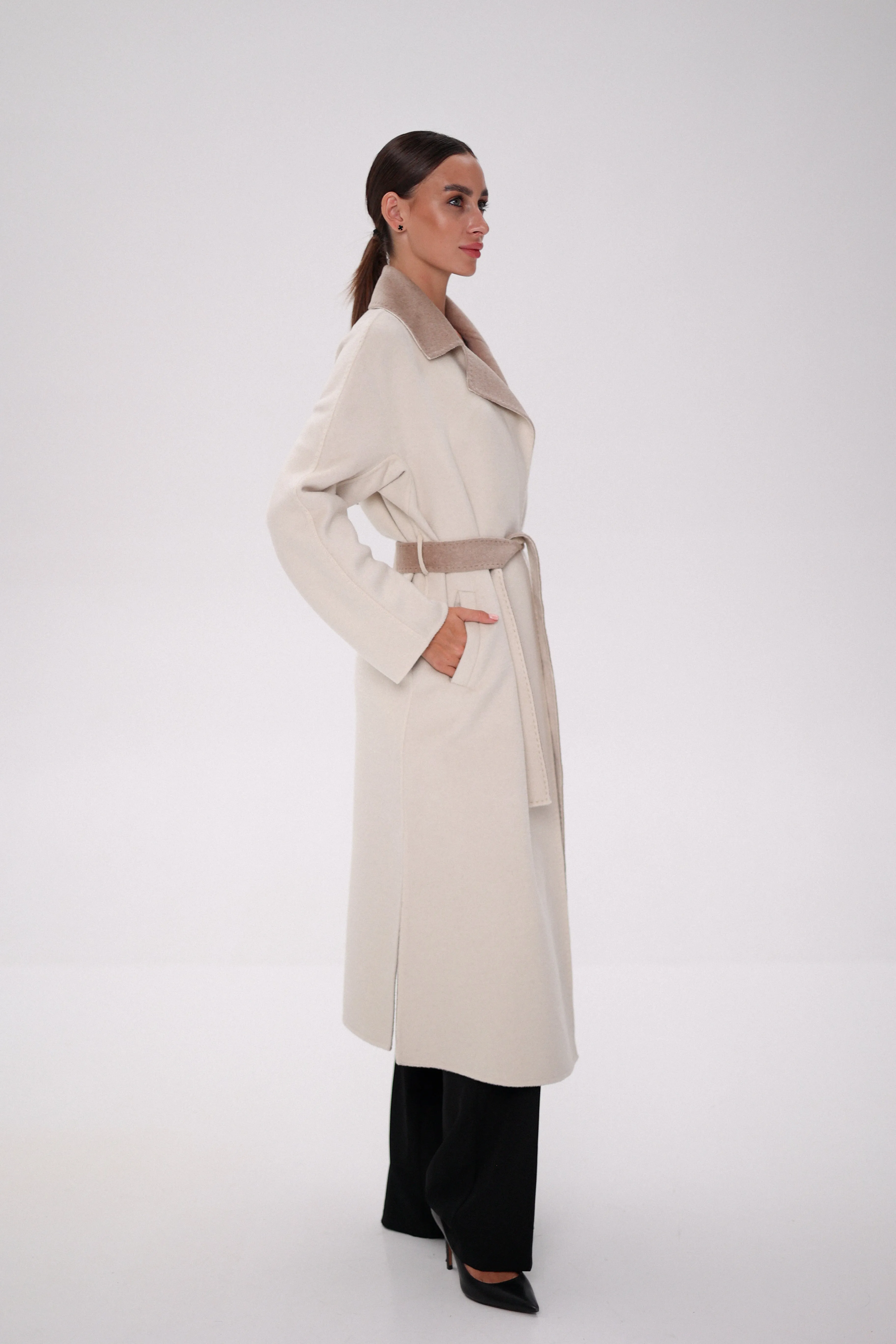 Montreal Double-Face Wraparound Overcoat