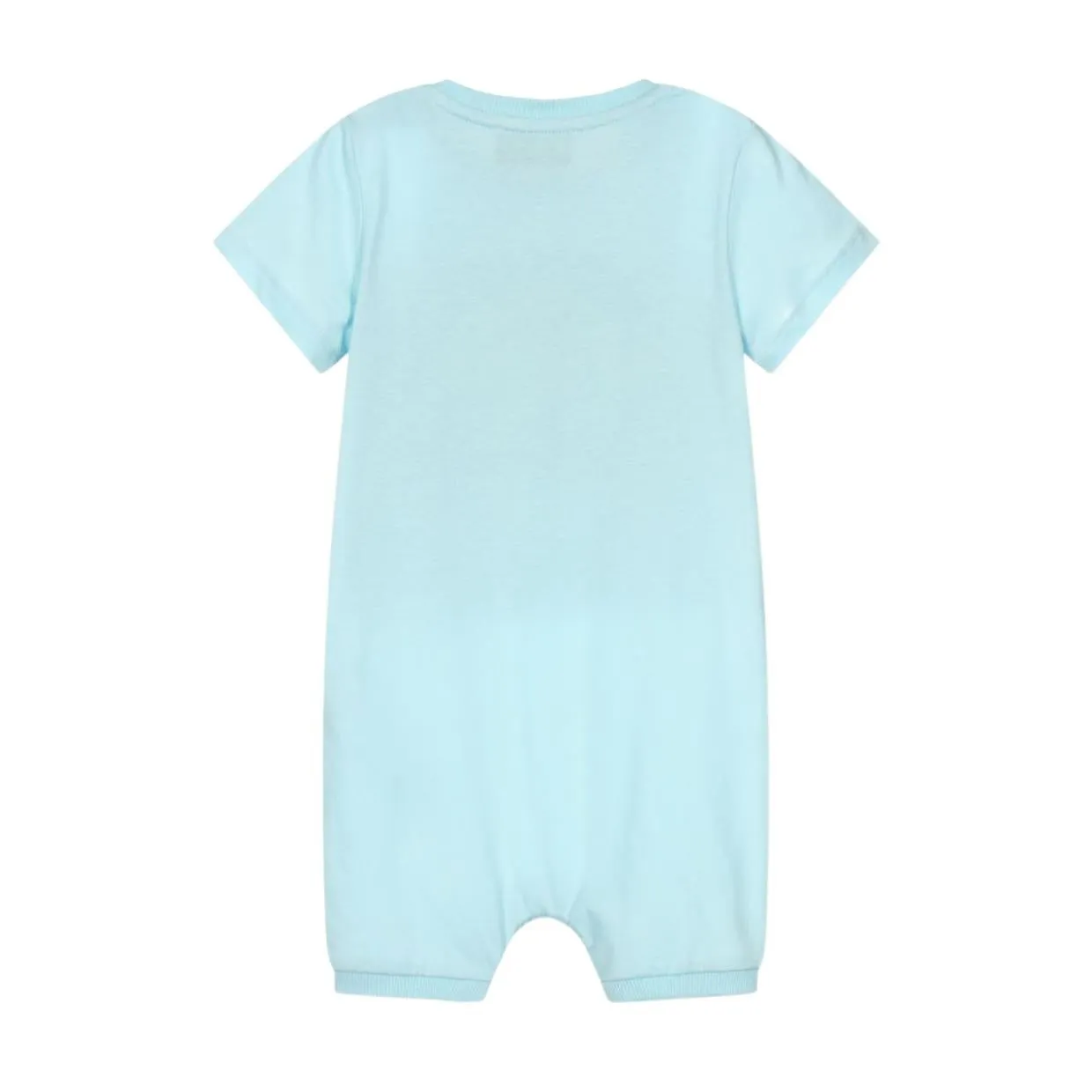 Moschino Baby Sky Blue Logo Romper