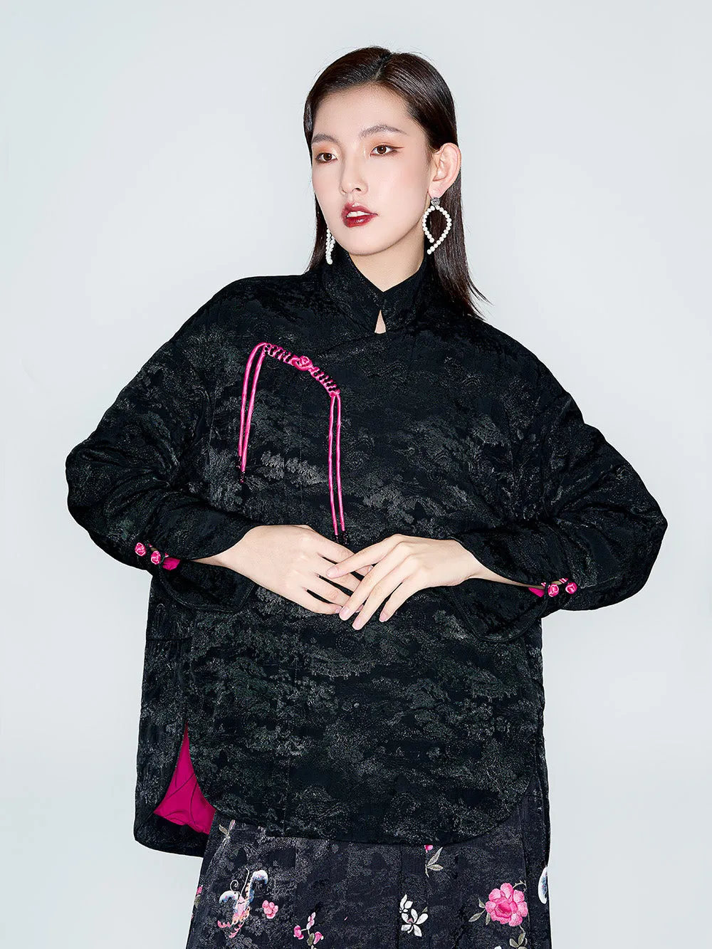 MUKZIN Linglong M-shaped Quilted Cotton Coat