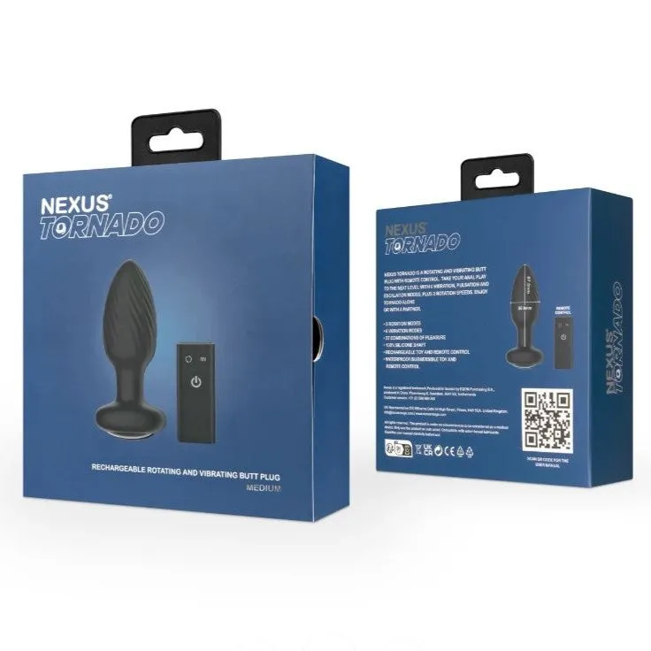 Nexus Tornado Rotating Remote Control Butt Plug Medium