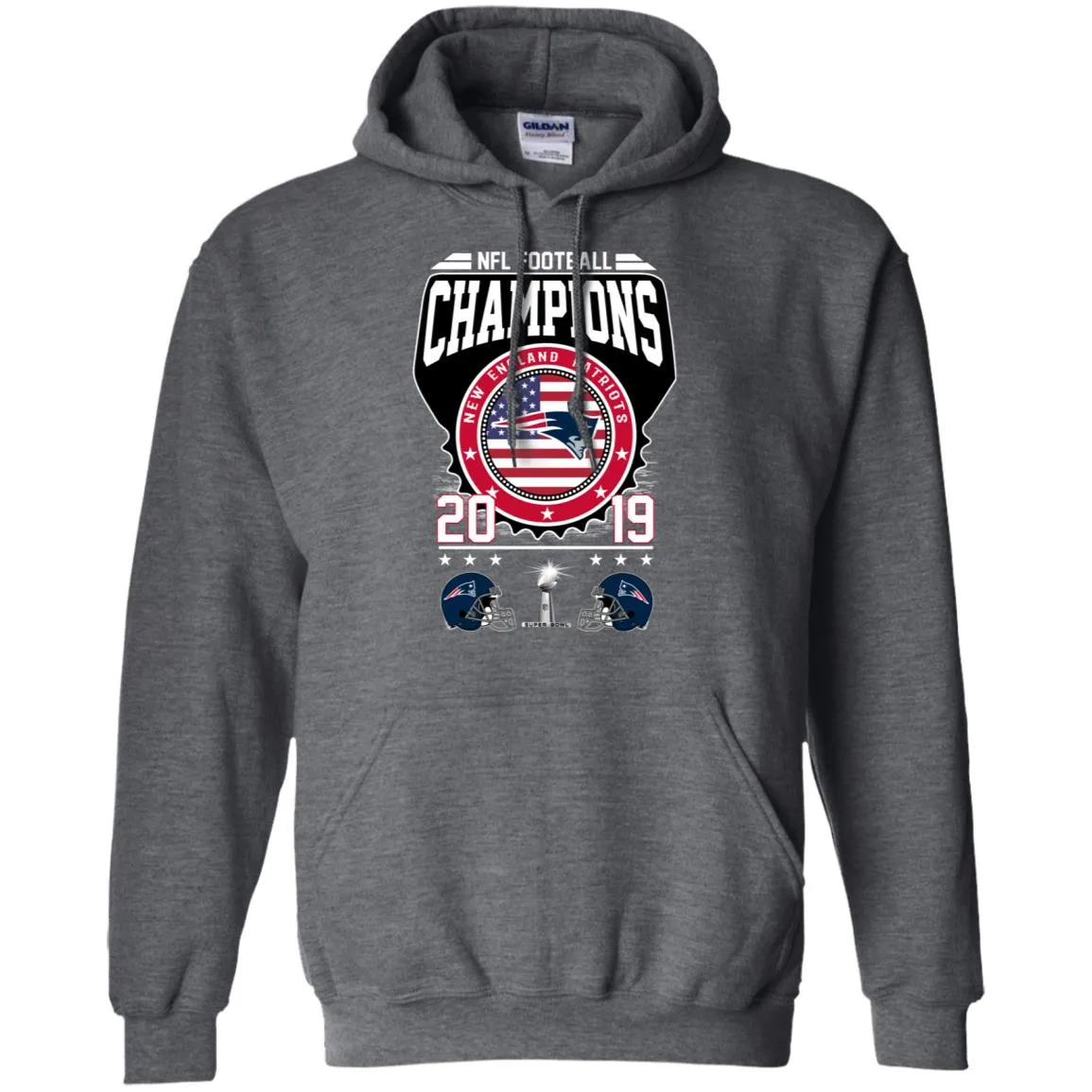 Nfl – Football Champions New England Patriots Super Bowl 2019 Pullover Hoodie Sweatshirt