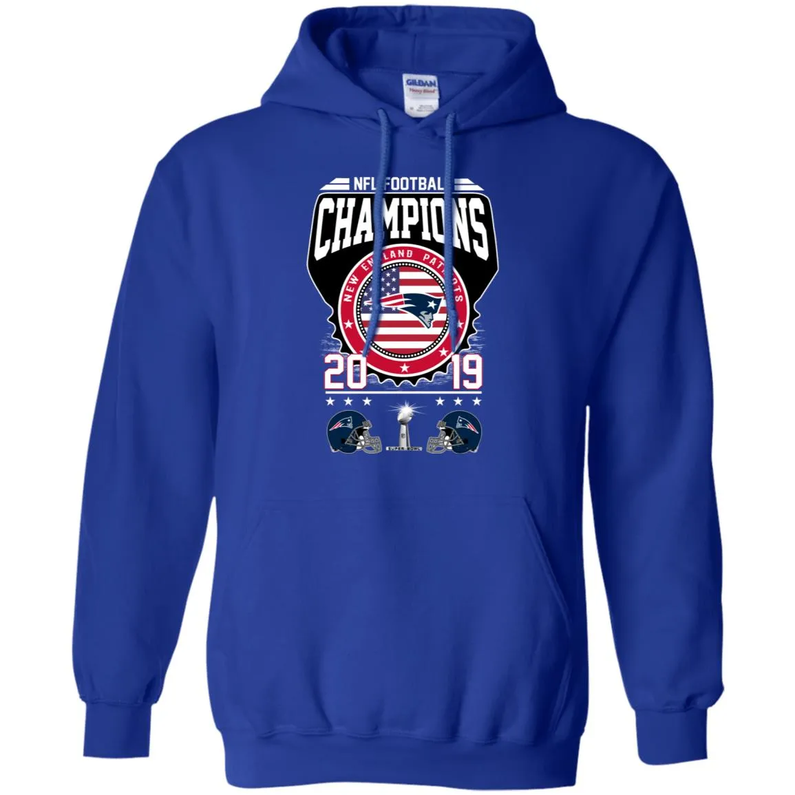 Nfl – Football Champions New England Patriots Super Bowl 2019 Pullover Hoodie Sweatshirt