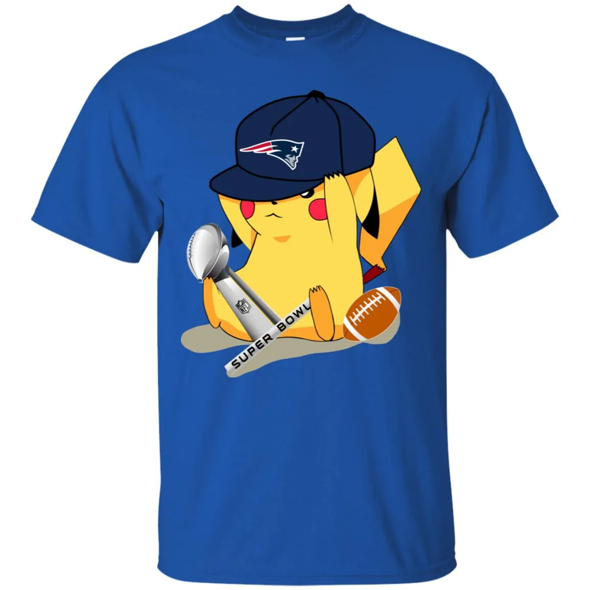 Nfl - New England Patriots Pikachu Super Bowl 2019 Football Men Cotton T-Shirt