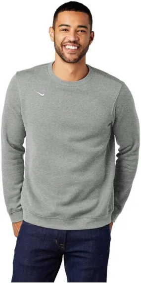 Nike Mens Team Club Crew Neck Tee Color Dark Grey Heather Size Medium T-Shirt