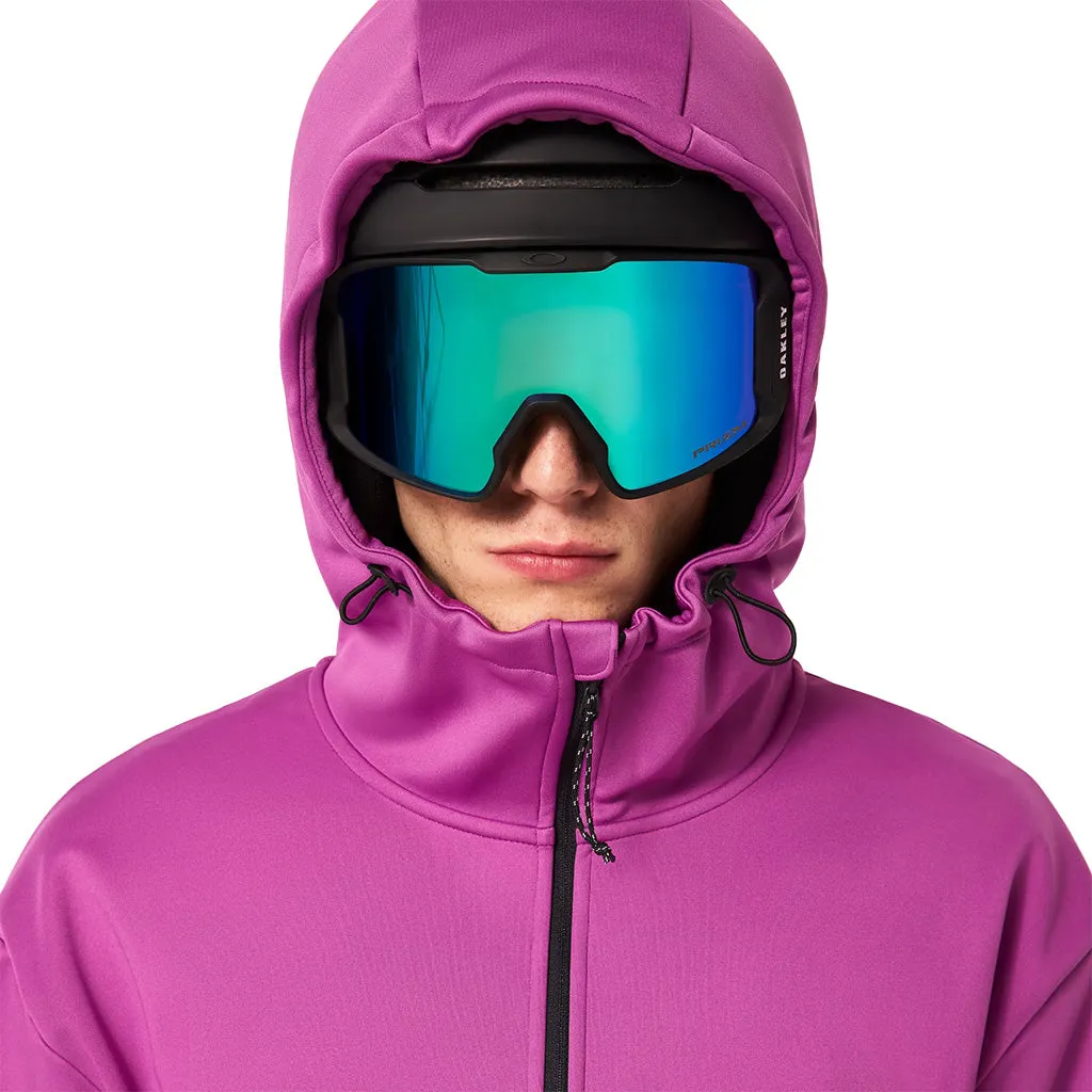 Oakley 2024 TNP Nosegrab Softshell Hoodie - Blackout/Ultra Purple