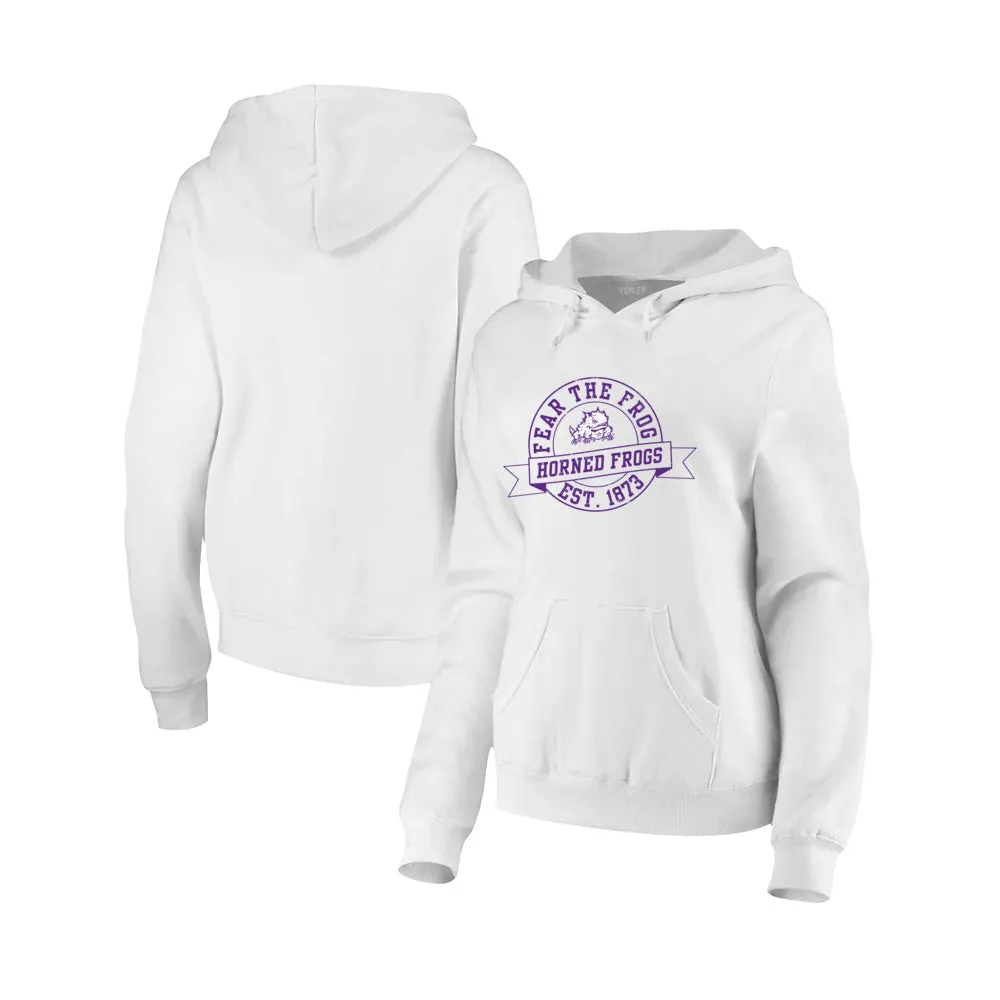 Official NCAA TCU Horned Frogs Womens Fleece Pullover Hoodie