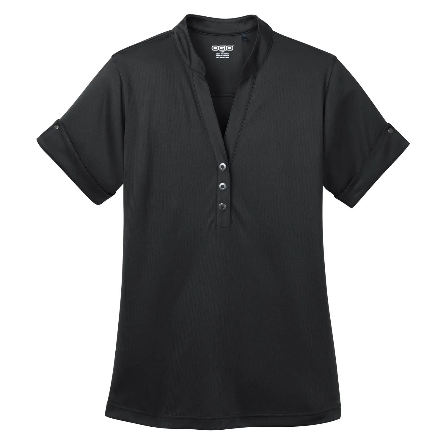 OGIO Women's Black Gaze Henley