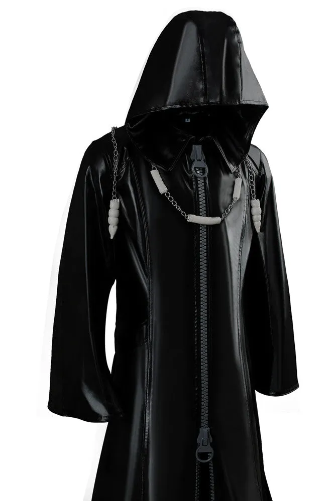 Organization XIII Kingdom Hearts II Cosplay Pleather Coat Costume New Version