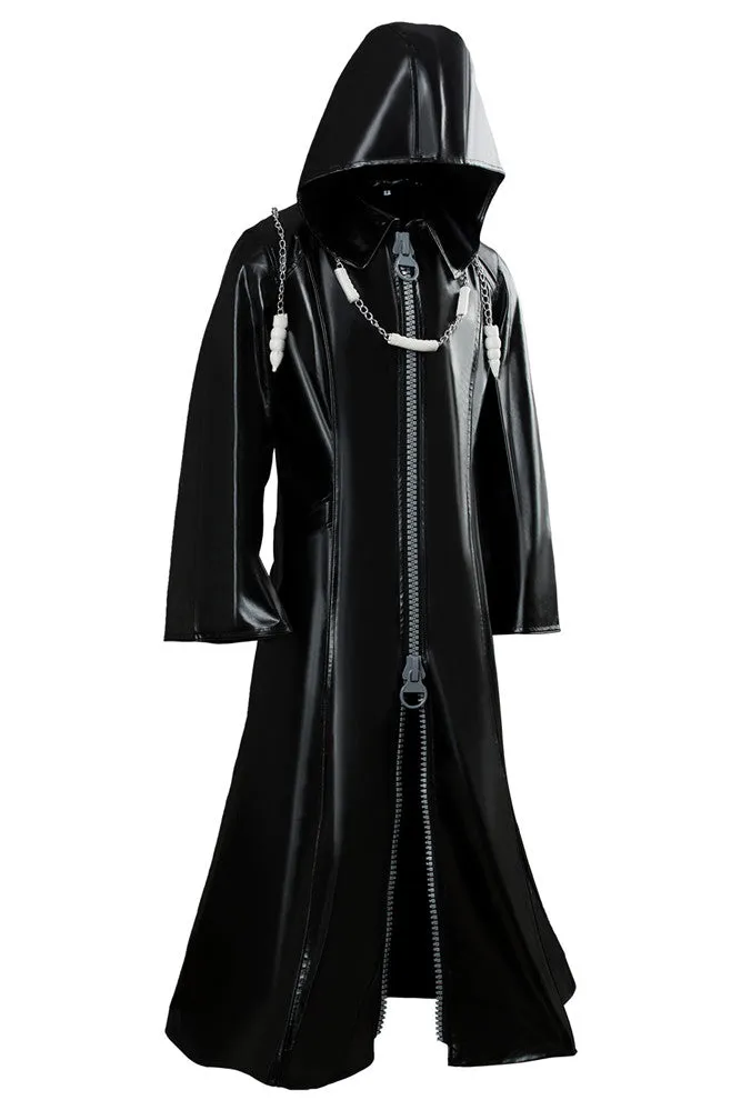 Organization XIII Kingdom Hearts II Cosplay Pleather Coat Costume New Version