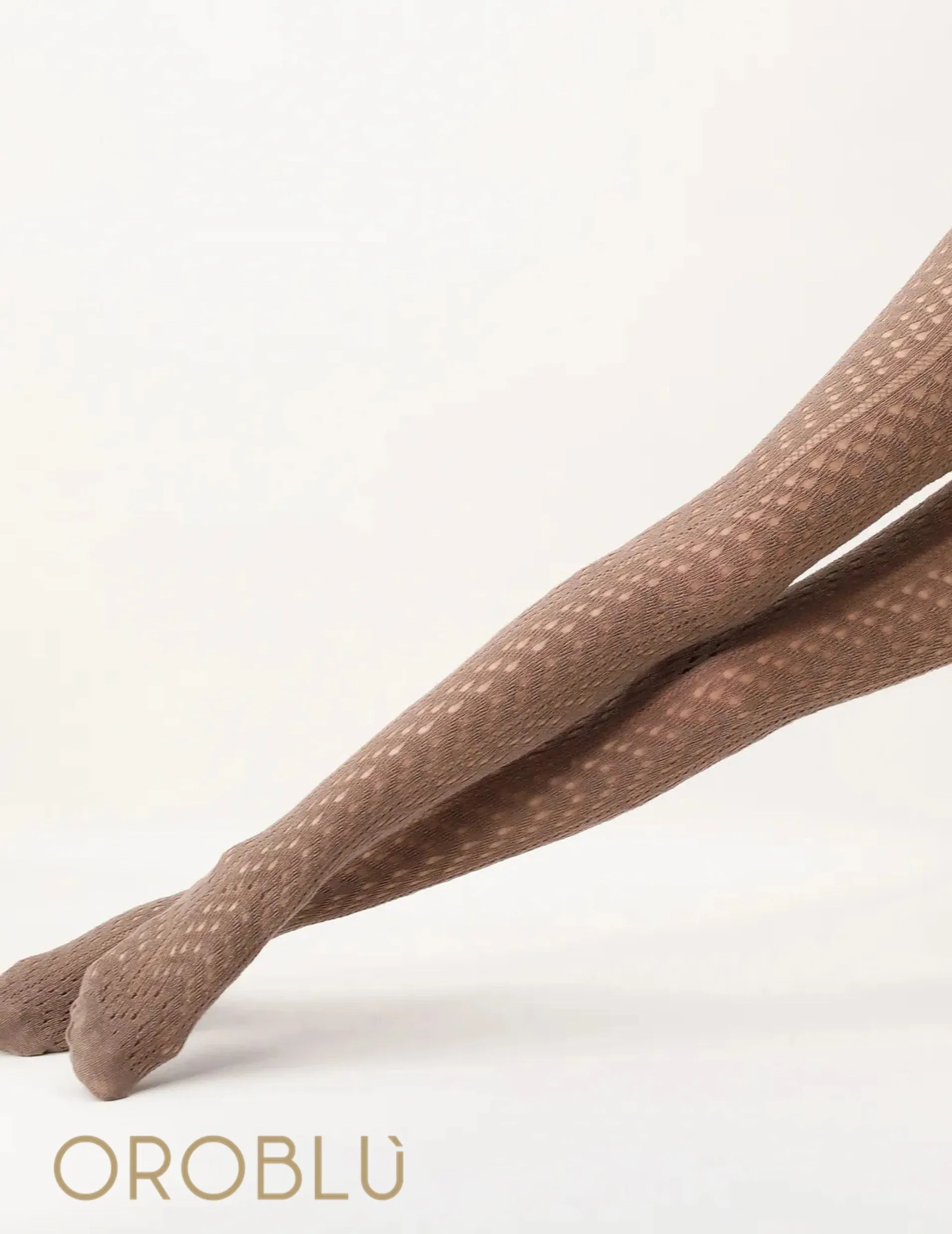 Oroblu Clearance Knitted Tights Toffee Melange