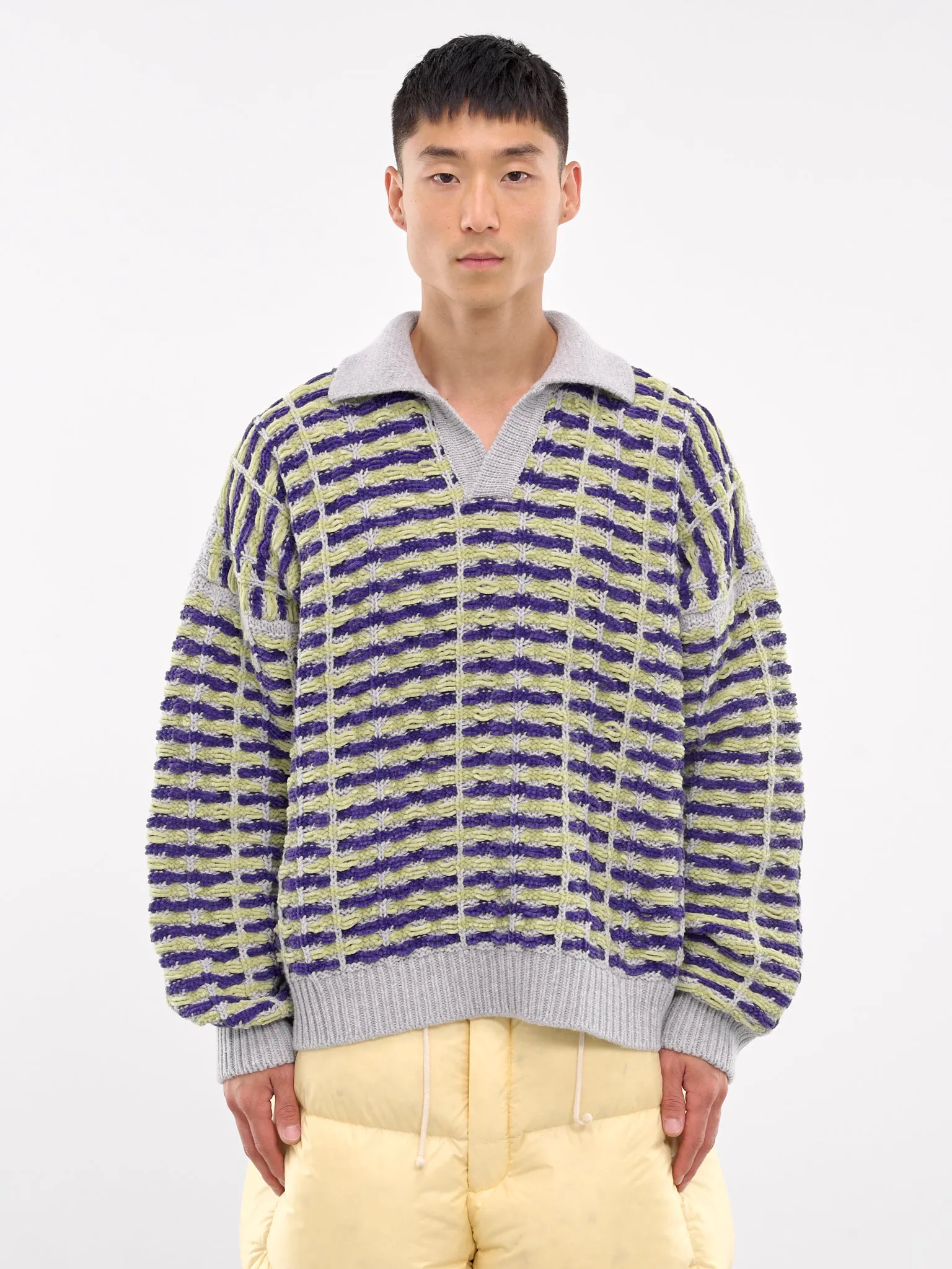 Oversized Polo Knit (KN011-MULTI)