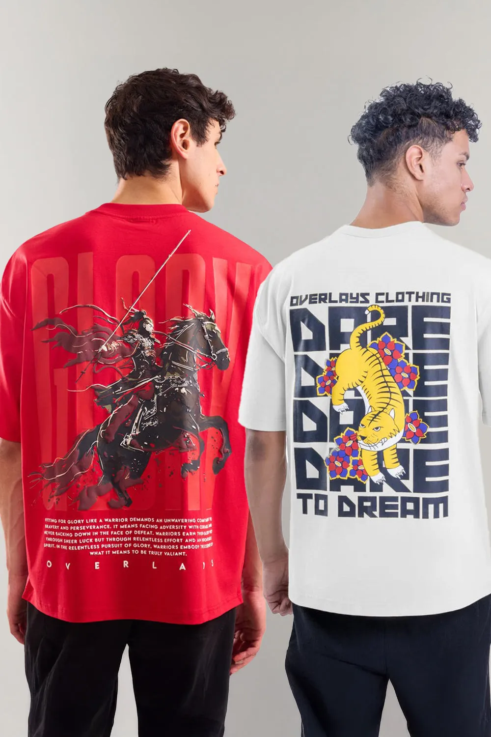 Pack of 2 -The Glory and Dare To Dream Relaxed Fit T-Shirt