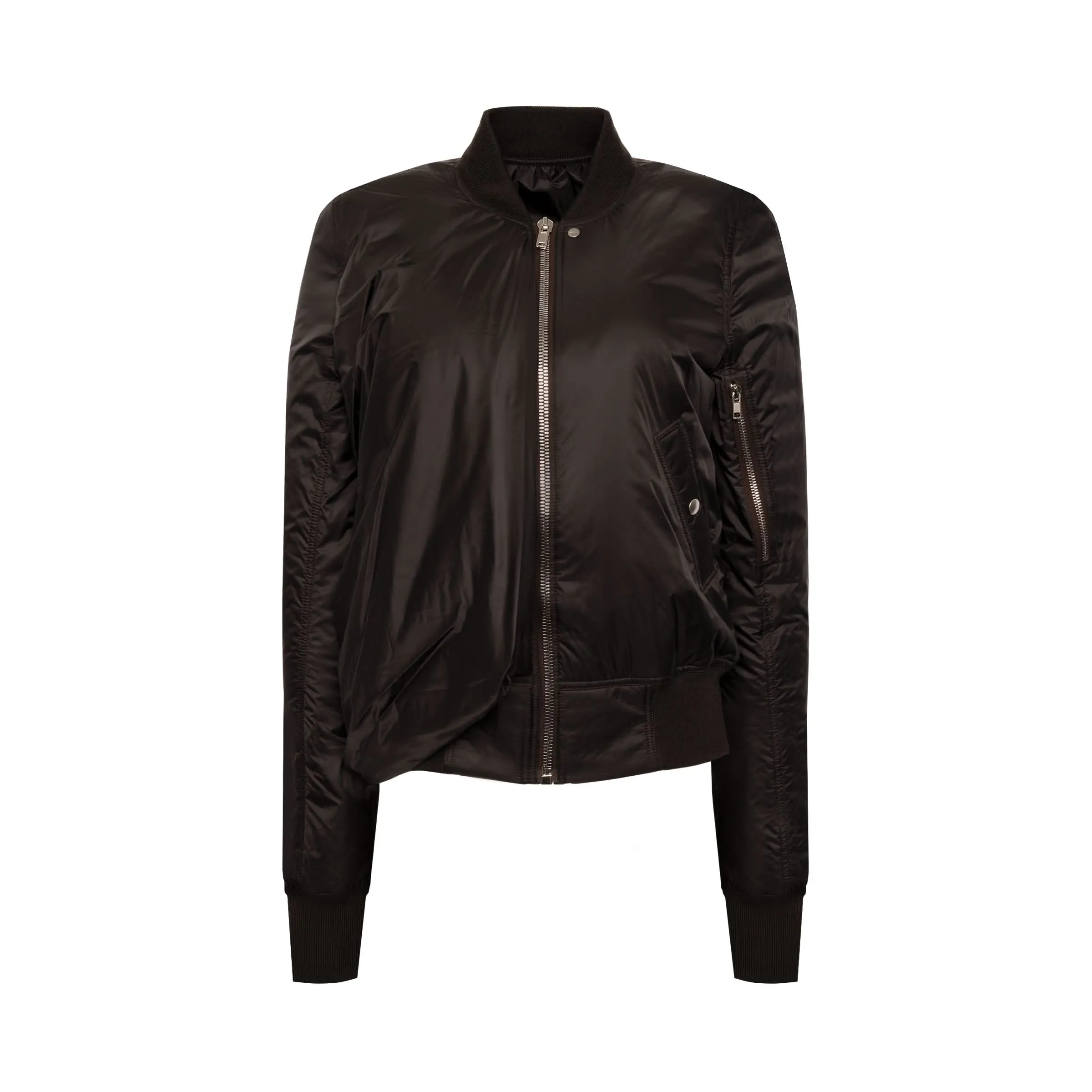 Padded Bomber Jacket in Black