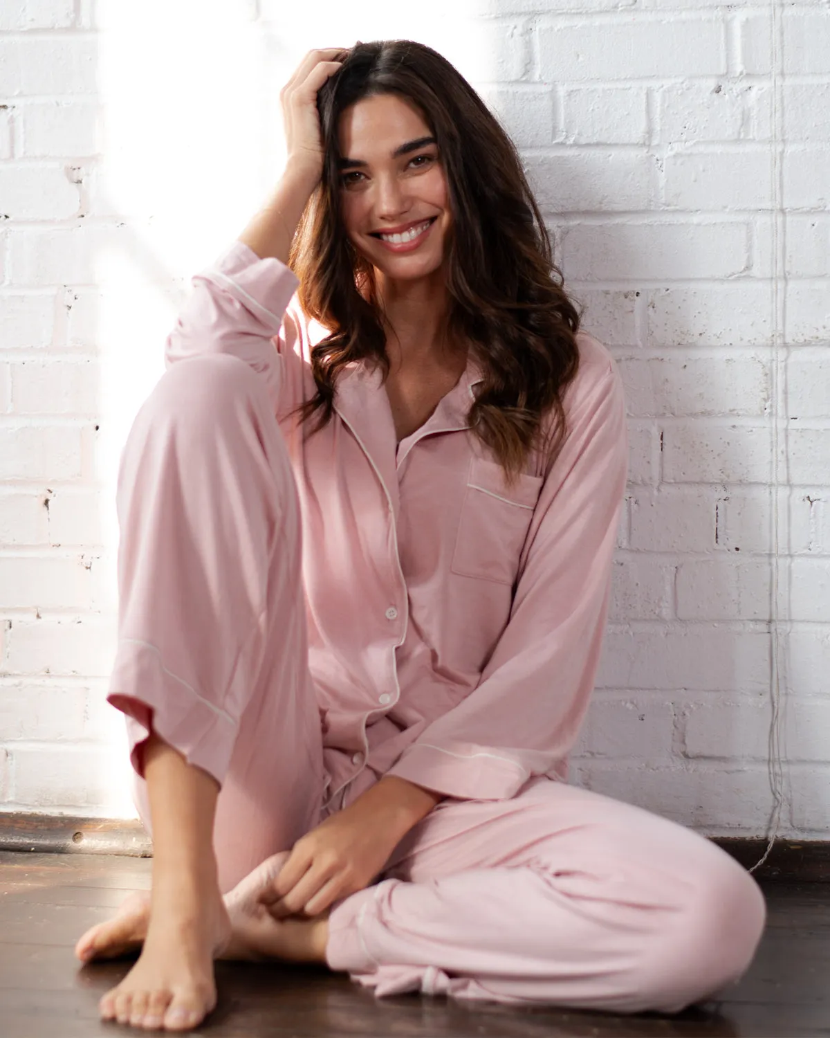 Pajama Set: Long Sleeve Shirt   Long Pant