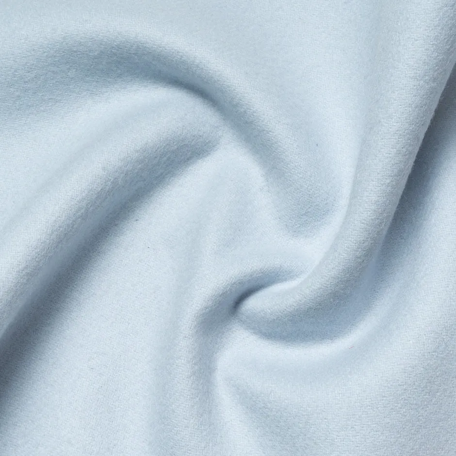 Pale Blue Double-Faced Pure Cashmere