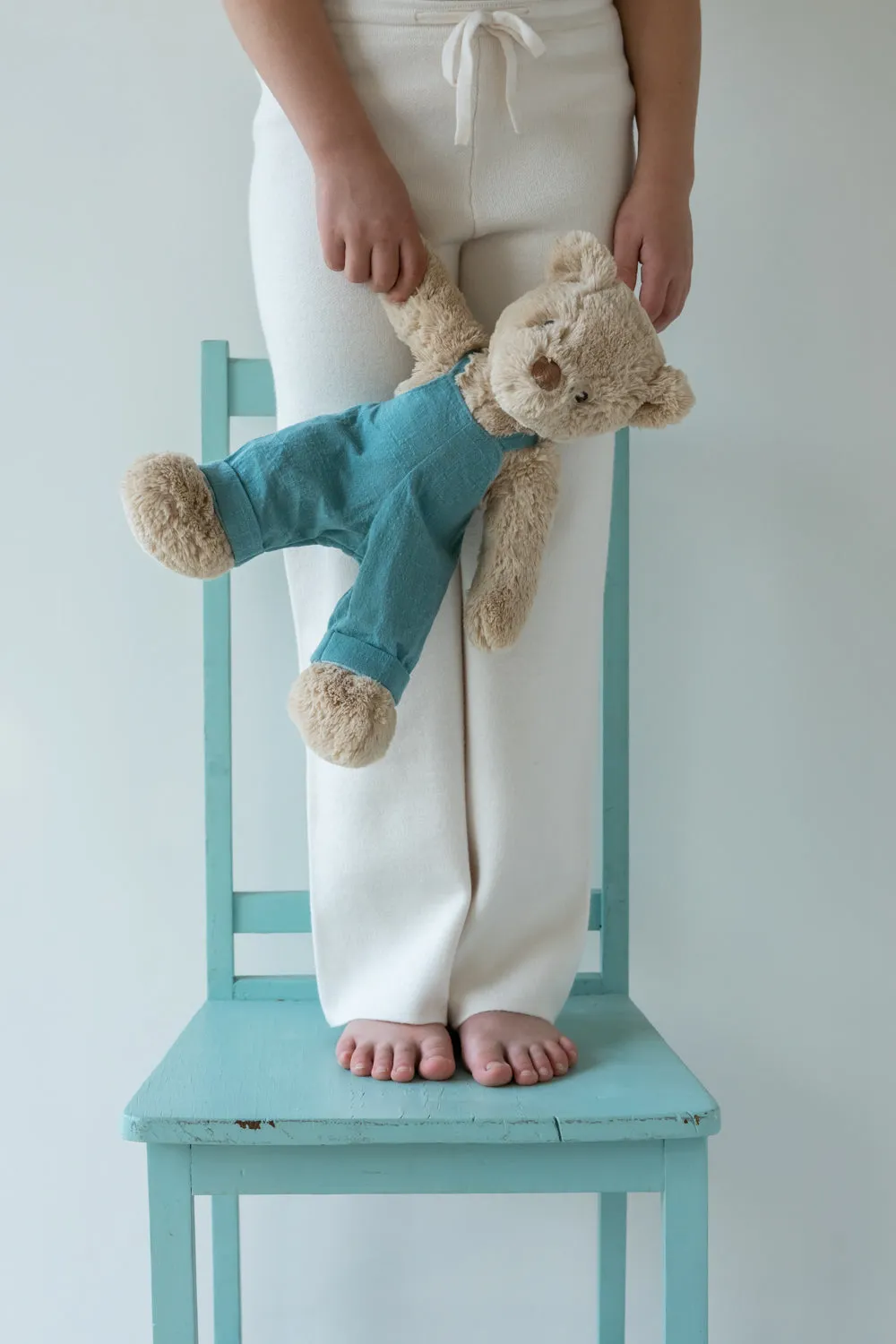 Personalised Bear - Mr Honey Bear Blue Overalls