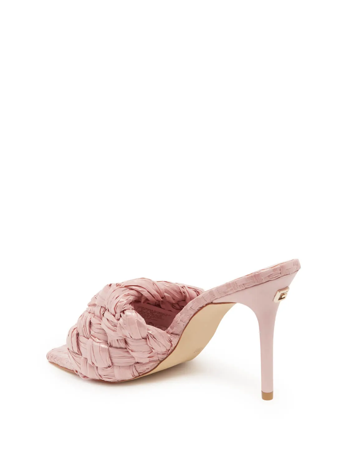 Pink Byanna Woven Sandal Heels