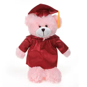 Pink Teddy Bear in Graduation Cap & Gown Stuffed Animal