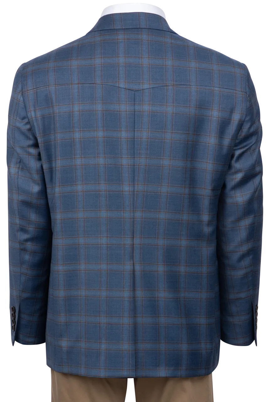 Pinto Ranch Blue Plaid Sport Coat