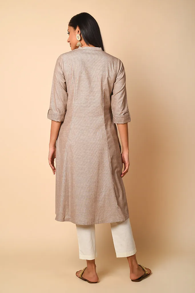 Plush Pastel Corduroy Kurta Set